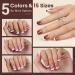 300 Pcs French Tip Short Press on Nails - Pre-Designed Gel Nail Tips in 5 Colors & 15 Sizes for DIY Nail Art - Buy Online on GoSupps.com