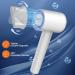 High-Speed Ionic Hair Dryer with Diffuser - 110 000 RPM Professional Blow Dryer for Fast Drying | Portable Salon Hair Dryer with Magnetic Nozzle & LED Display - Pearl White - Buy Online on GoSupps.com