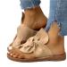 Ladies Bunion Splints Flat Sandals Casual Lightweight Comfy Ring Toe Bunion Slippers Summer Beach Travel Orthopedic Flip Flops Womens for Plantar Fasciitis/Hallux Valgus ( Color : Brown  Size : 8 ) 8 Brown