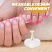 FOMIYES 1 Set Magnetic Base Press on Nail Holder Magnetic Nail Holder Nail Stands for Press on Nail Display Stand Nail Accessories Nail Stand for Press on Portable False Nails Acrylic 3.8x3.6cm As Shown - Buy Online on GoSupps.com