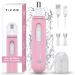 TIFOR Ear and Nose Hair Trimmer for Men - USB Electric Nose Hair Trimmer for Women - Painless Waterproof Eyebrow Facial Hair Removal Nose Clipper with 2 Extra Replaceable Dual-Edge Blades-Pink Style3-pink
