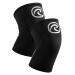 Reh band Kniebandage strength sport knee support for cross fit & heavy training Knee Sleeve made of 5 mm neoprene in many colors & sizes unisex m silver/black - 1 pair