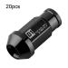 Buy M12X1.5 Black Aluminum Wheel Nuts - Racing Tire Screws for Cars | International Shipping - Buy Online on GoSupps.com
