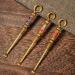 ARTIBETTER Tiny Measuring Spoons 3 Pcs Set - Retro Copper Earwax Remover & Cleaner Kit for Adults - Portable Golden Ear Wax Picker Miniature Tools - Buy Online on GoSupps.com