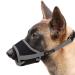 Heele muzzle for dogs adjustable loops breathable safe fast seat for small medium -sized dogs prevents biting chewing and barking (xs gray) XS gray