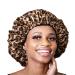 Queen African Silk Double-Layer Satin Bonnet - Reversible Hair Cap for Curly Hair | Leopard Print Sleep Cap - Buy Online on GoSupps.com
