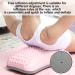Hongjingda Inflatable Lumbar Support Pillow - Ergonomic Back Cushion for Posture Correction & Spine Health - Pink with Gas Needle - Buy Online on GoSupps.com