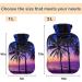 NAANLE 2L Hot Water Bottle with Palm Sunset Cover Relief for Menstrual Cramps & Heat Therapy | Large Transparent Hot Water Bag for Hand & Feet - Buy Online on GoSupps.com