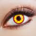 aricona contact lenses colored lenses - red-yellow contact lenses - opaque contact lenses without prescription for Halloween and costume parties