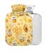 Honey Bee Hot Water Bottle with Cover 1L Small Hot Water Bag for Pain Relief Bed Hand and Feet BPA Free