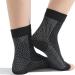 2Pairs Compression Socks Ankle Arch Support Socks Soothesocks for Neuropathy Pain Compression Foot Sleeves Suitable for Men & Women Sports (L/XL Black)