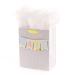 Hallmark 9" Medium Baby Gift Bag with Tissue Paper - Baby Banner in Grey, Pink and Blue for Baby Showers, New Parents, and More Light Pastel Purple