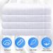 60 Pcs 12x12 Inch White Cotton Washcloths Set - Absorbent & Multipurpose Face Towels for Bathroom & Kitchen - Machine Washable Gym Towels & Cleaning Rags - Buy Online on GoSupps.com