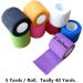 Cohesive Bandage Wrap 2x5 Yards 8 Pack - Self Adherent Vet Tape - Elastic Sports Wrap - Mixed Colors - Buy Online on GoSupps.com