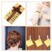 4 Pieces 5M Hair Braiding Strings - Silver Gold Hair Accessory for Braids, Dreadlocks, Styling - Twist Gift Hang Tags - Buy Online on GoSupps.com