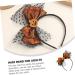 FRCOLOR Halloweens Day Accessories Halloween Headband Photo Prop Pumpkin Hair Band Pumpkin Bow Headband Masquerade Party Head Boppers Halloween Costume Headband Veil Hair Band Metal - Buy Online on GoSupps.com