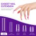 240PCS Gelike EC Square Curved Nail Tips - Preshaped Long Soft Gel Half Cover Extension for Acrylic Nails & Gel Polish - 12 Sizes Curved Square Nails Salon - Buy Online on GoSupps.com