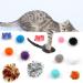 PietyPet 60 Pack Cat Toy Set: Spiral Springs, Sparkle Balls, Crinkle Balls, Mouse Toy, Springs, Pom Pom Balls - Buy Online on GoSupps.com