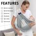 CUBY Portable Breathable Baby Sling Baby Essentials for Newborn Quick Dry Air 3D Mesh Fabric Wrap Baby Carrier Adjustable Sling Easy Toddler Carrier for Newborn up to 0-24 Months 45 lbs Mesh Grey - Buy Online on GoSupps.com