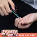 Bezox Curved Nail Skin Scissors - Precision Stainless Steel Manicure Tools for Tidy Care | Professional Nail Shaver & Small Rainbow Scissors for Women - Buy Online on GoSupps.com