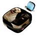 Menstruation pad bag with zipper women's napkin bag tampons collecting bags for women and girls (two dogs enchanting Labrador retriever sitting)