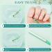 3PCS Nail Clean Up Brushes for OPI - Acetone Resistant Cuticle Cleaning Nail Art Precision Tools in Jade Green - Buy Online on GoSupps.com