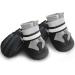 Neuwee Dog Shoes - Waterproof Paw Protection Boots with Reflective Straps & Anti-Slip Sole for Small & Medium Dogs - 4 Pack in M Gray - Buy Online on GoSupps.com
