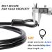 Buy Slope Cable Steel Cable with Eyelet - 1m Long 6mm Thick Black - 2 Pieces for Bicycle Trailer Security - Buy Online on GoSupps.com