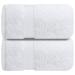Infinitee Xclusives Premium White Bath Sheets Towels for Adults  2 Pack Extra Large Bath Towels 35x70-100% Soft Cotton, Absorbent Oversized Towels, Hotel & Spa Quality Towel Bath Sheets Brilliant White