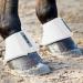 HORZE ProBell Horse Bell Boots - Set of 2 Jumping Boots with Velcro Fastener - White LL - Premium Horse Gear for International Shipping - Buy Online on GoSupps.com