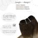 Hetto Real Hair Extensions - Ombre Dark Brown to Medium Blonde Mix 100g 45cm | Remy Quality Tresses for Hair Recovery - Buy Online on GoSupps.com