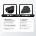 MAQRBAQR Cycling Bike Seat Cushion - Padded Gel Cover for Peloton and Cruiser Bikes | Ultimate Comfort for Men & Women | 11 x 10 Black - Buy Online on GoSupps.com