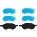 Navaris Gel Eye Masks - Set of 4 Reusable Hot/Cold Therapy Masks for Puffy Eyes, Dark Circles, Headache Relief - Includes Cotton Covers - Buy Online on GoSupps.com