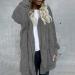 Hanxiulin Women's Plush Fleece Jacket | Cozy Winter Coat in Dark Gray | 3XL Warm Sweater & Long Cuddly Outerwear - Buy Online on GoSupps.com