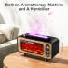 Vusddy Flame Aroma Diffuser | 200ml Fire Humidifier | 7-Color Room Fragrance for Home Office & Yoga | Waterless Auto Switch-Off | Realistic Fireplace Design - Buy Online on GoSupps.com