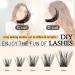 Individual Mega D Curl Eyelash Clusters - 10mm DIY Eye Makeup Extensions | High-Quality Eyelashes for Effortless Glam - Buy Online on GoSupps.com