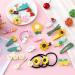 24 Pcs Fashion Hair Clips Set for Girls - Colorful Non-slip Hair Accessories with Flower, Fruit, Candy, and Rainbow Designs - Buy Online on GoSupps.com