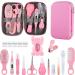 Baby Healthcare and Grooming Kit Baby Essentials for Newborn Portable Baby Safety Care Set for Boys Girls-Pink