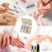 9 couleurs set de peinture l' ponge multicolore arc-en-ciel soins de beaut solides kit de manucure peinture l'huile solide utilisation la maison maquillage longue dur e - Buy Online on GoSupps.com