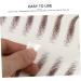 FOMIYES 18 Sheets Waterproof Eyebrow Stickers Makeup Stickers Imitation Eyebrow Temporary Brow Tattoos Miss - Buy Online on GoSupps.com
