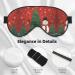 Christmas Holiday Unisex Eye Mask | Soft Comfort Travel Shade | Perfect for Yoga & Shift Work - Black - Buy Online on GoSupps.com