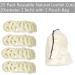 25Pcs Natural Loofah Slices - Reusable Scrubber and Soap Holder for Skin Care and Exfoliation (2In, Pack of 25) - Buy Online on GoSupps.com
