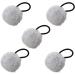 Girls Hair Ties | Women's Ponytail Furry Ball Hairband - Chic Furry Ball Hair Ties Fashionable Hair Ring Ties for Dating Schools grey - Buy Online on GoSupps.com