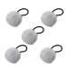 Hair Ties Women's Pompom Colorful Hair Ties - Fashion Hair Accessories Furry Ball Ponytail Holder for Daughter Sister Friends Wife Family grey