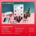 Lavender Violets 19-Piece Gel Nail Polish Set with LED Lamp - Holiday Party Gift | Soak Off UV Base, Matte Top Coat, Nail File, Stickers, Manicure Tools - Trendy Colors-965A - Buy Online on GoSupps.com