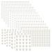3040 pieces of pearl glitter stones stickers rhinestones self-adhesive jewelry stones stickers glue stones pearls for tinkering for face/body/nails/hair/make-up/festival/Christmas decoration white