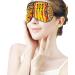 African Art Woman with Pot Orange Sleep Mask - Adjustable Strap, Light Blocking Blindfold for Night Sleep and Travel - Buy Online on GoSupps.com