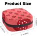 Shop Large Storage Bags for Women - Red Strawberry Pattern Zipper Pocket for Menstrual Cups Panty Liners & Tampons | Multicolored 06 - Buy Online on GoSupps.com