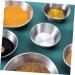 Ciieeo 8 Pcs Dish Stainless Steel Saucers Home Sauce Plates Practical Sauce Plates Small Serving Bowls Sauce Bowl Seasoning Dipping Bowls Household Saucer Korean Soy Sauce Dessert Plate 11.4X11.4X2.4CMx2pcs Silverx2pcs - Buy Online on GoSupps.com