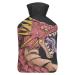 Red Dragon Hot Water Bottle With Cover Plush Bed Bottle Hand Warmer For Adults And Children 26.5X15.3cm